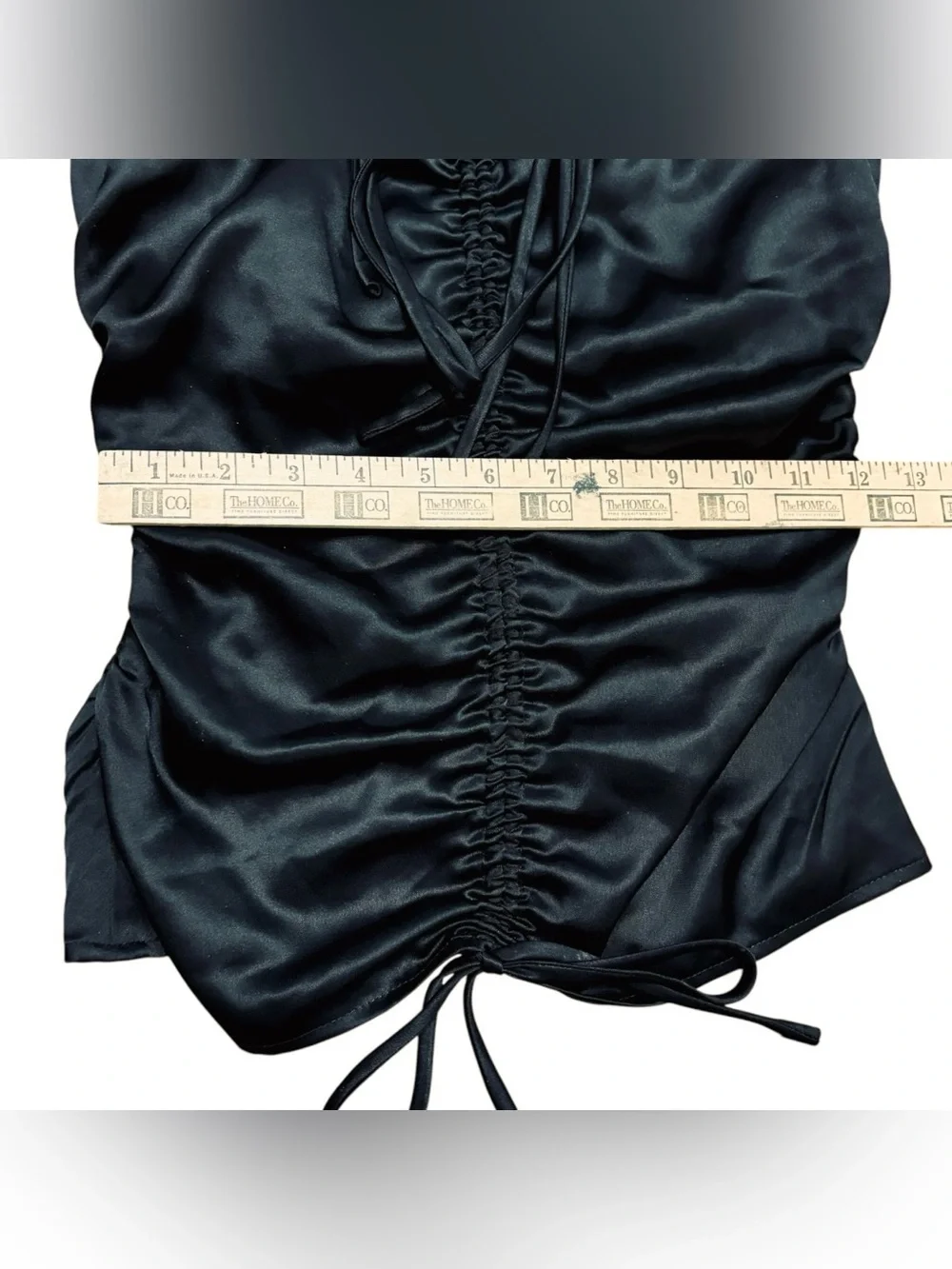 The Collection by Reformation Winchester Top Black Puff Sleeve Blouse Medium 6